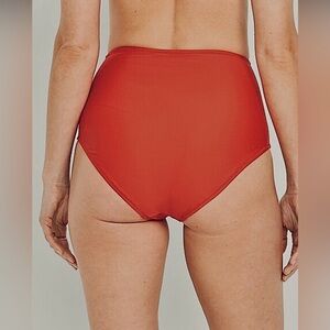 NWT Aerie Hi Rise High Waist Full Coverage Swim Bottom Womens Orange Rust XS